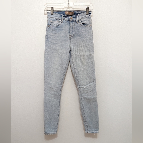 💖 7 for All Mankind High Waist Ankle Skinny Jeans - Picture 2 of 5